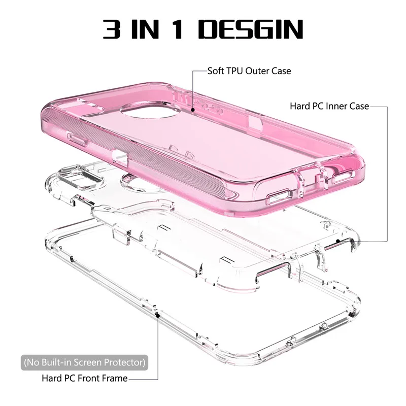 Ultimate Shockproof Clear Heavy Duty Protection Case