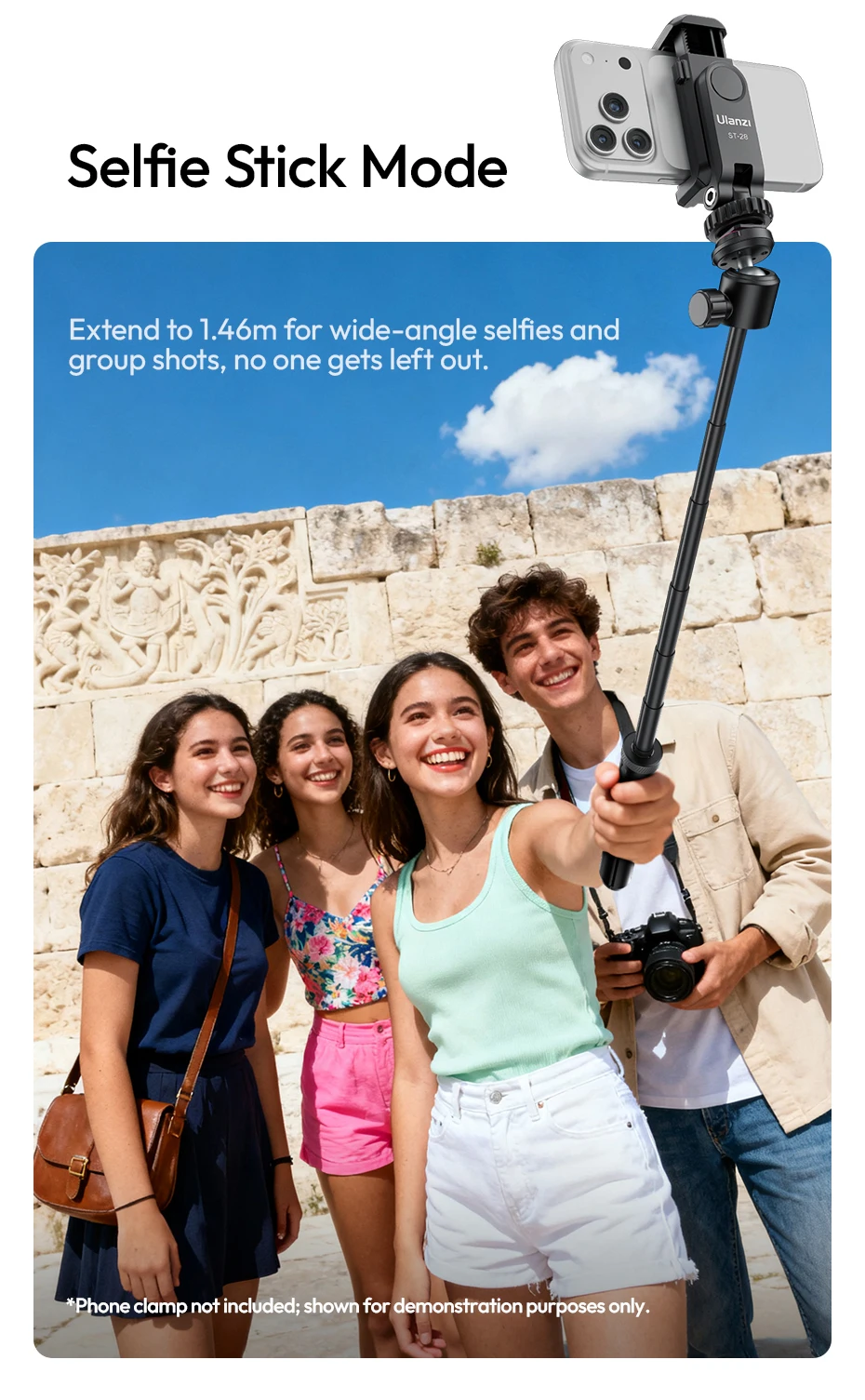  TT24 Cka Quick-Release Selfie Stick Automatic Pop-up Tripod Stand for Smartpho