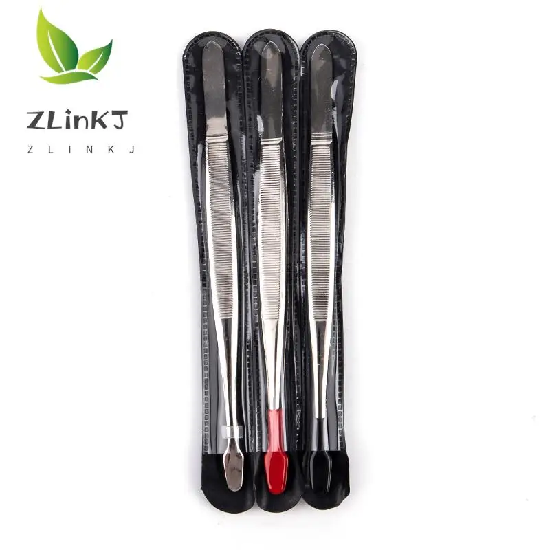 Stainless Steel Clip Stamp Tweezers Gold-plated Anti-lighthouse Coin Tweezers