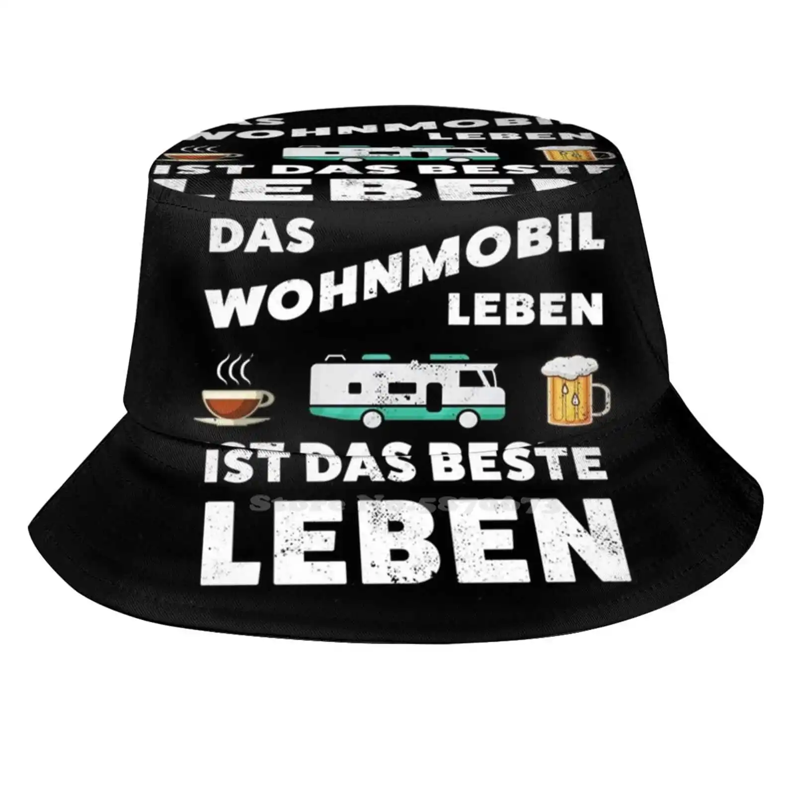 Das Wohnmobil Leben Ist Das Beste Leben! Cappelli Modello Cappello Da Esterno Berretto Da Sole Wohnmobil Wohnwagen Camp Camping Van Van Wohn Wagen