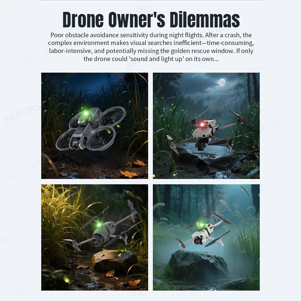 Alarme Lumineuse 120dB pour Drone DJI - Récupération Automatique