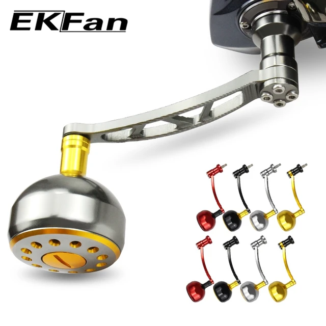 EKFAN 83MM Length 38MM Knob Process DIY Fishing Reel New Handle For Daiwa&S Spinning  Reel Parts