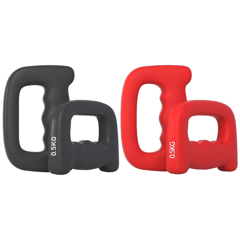Boxing Hand Weights Ergonomic D Shaped Fitness Hand Weight Non-Slip Boxing Dumbbell 2Pcs for Strength Speed Explosive Power