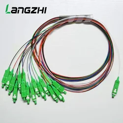 10 pieces SC APC Single Mode Fiber Optical FTTH 0.9mm Mini PLC Splitter 1x16 SC APC Single Mode Fiber Optical PLC Splitter