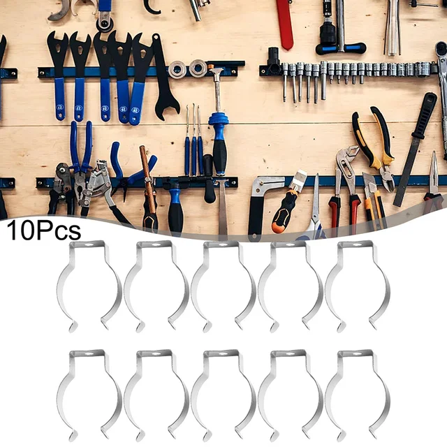 10 X 25mm Tool Spring Terry Clips Heavy Duty Storage / Shed Garage
