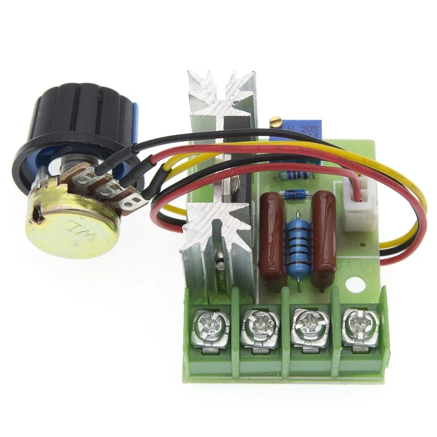 1-10pcs AC 220V 2000W SCR Voltage Regulator Module Dimmer Motor Speed Controller Thermostat Electronic 3