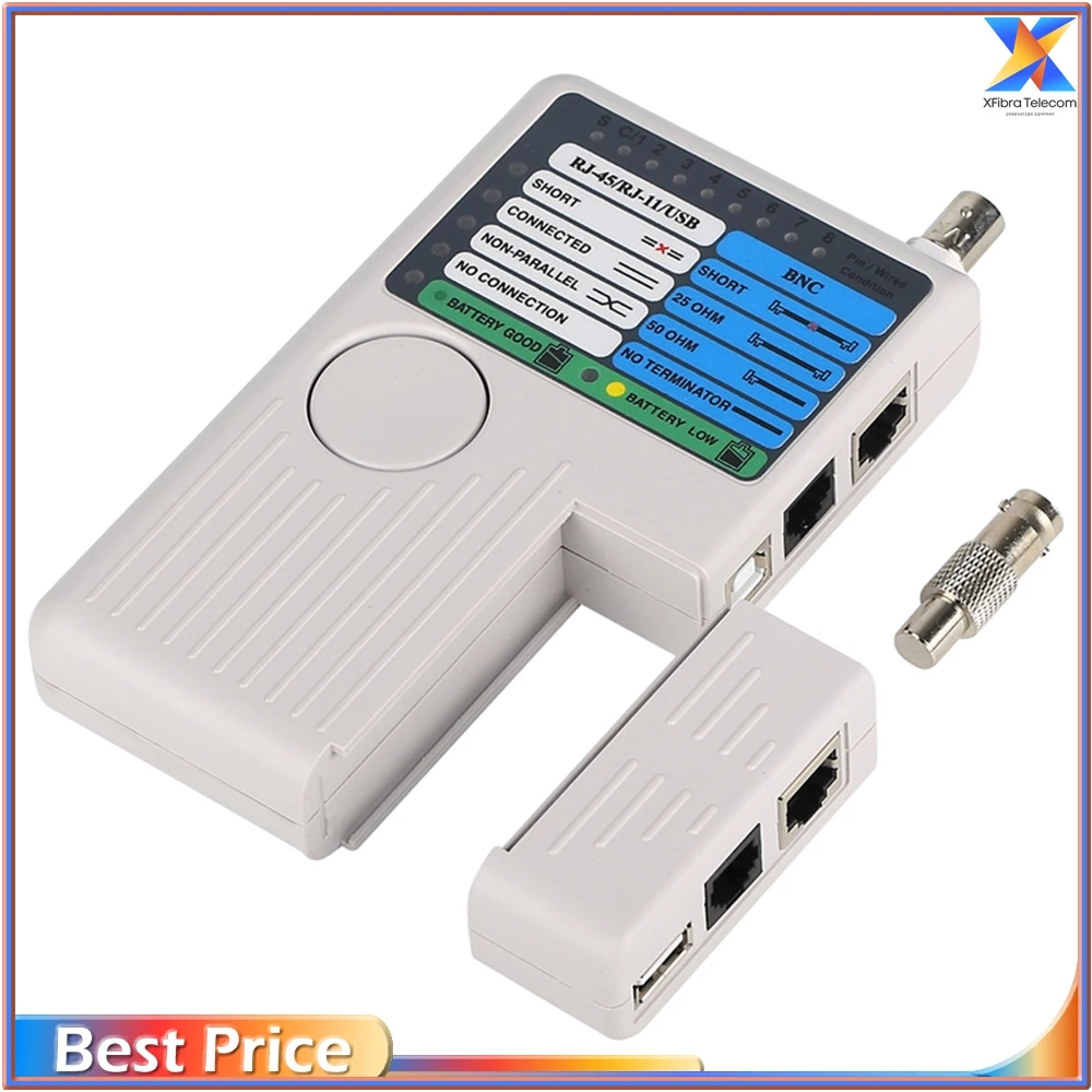 New Remote RJ11 RJ45 USB BNC LAN Network Cable Tester For UTP STP LAN  Cables Tracker Detector Top Quality Tool 