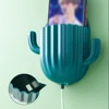 Toothbrush Holder Wall Self-adhesive Seamless Cactus Storage Rack Box Organizer Bathroom Shelf  Shower Accessories 4