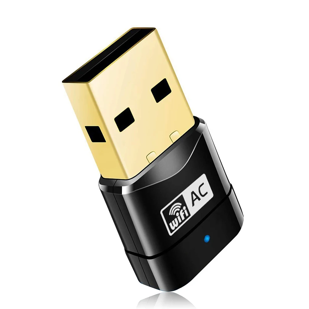 Adattatore Wifi Mini Usb Da 600Mbps Dual Band Ac600 2.4G 5Ghz Usb 2.0 Rete Wi-Fi Ricevitore Wlan Wireless Scheda Lan Ad Alta Velocità
