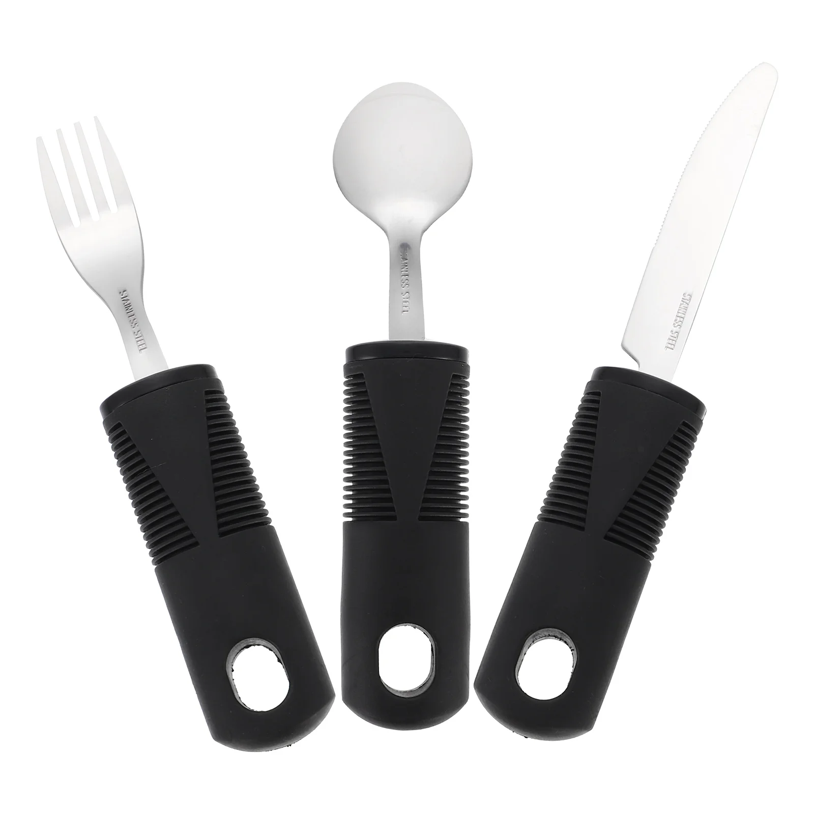 

Adaptive Utensils Silverware Elderly Weighted Spoon Arthritis Set Eating Fork Aid For Tableware Hand Tremors Utensil Cutlery