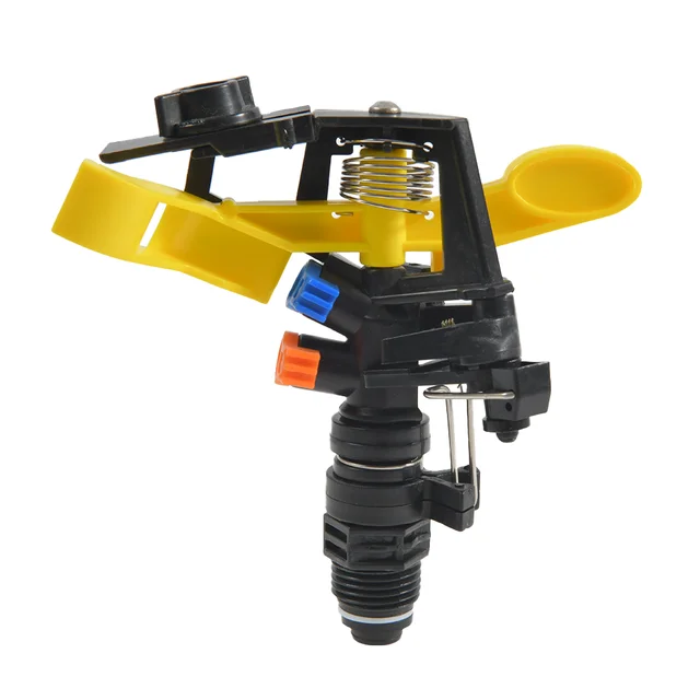 1 Pc Double Outlet Rocker Fúvóka 360 Fokos Forgó Sugárhajtású Mezőgazdasági Kert Öntözés 1/2 & Quot
