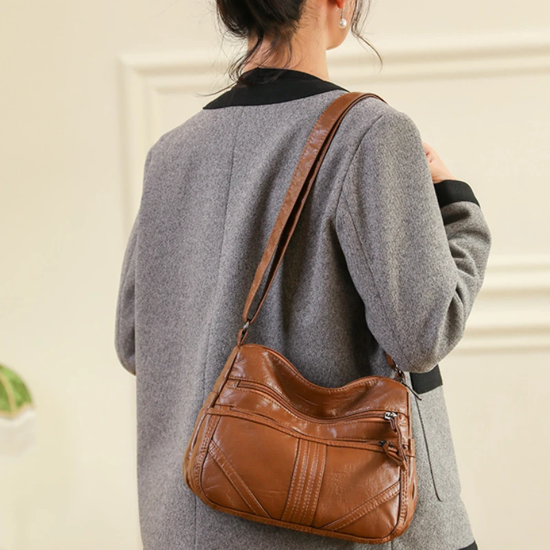 

Женская Повседневная сумка-мессенджер, водонепроницаемая нейлоновая сумка через плечо, вместительные сумки для мам, сумка-тоут через плечо, женская сумка