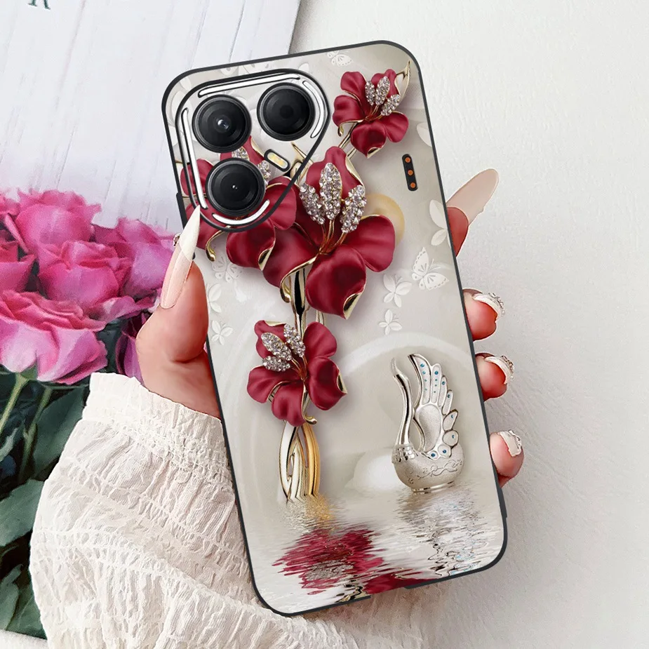 Cute Cat Painted Soft TPU Phone Case - Enhanced Protection and Style