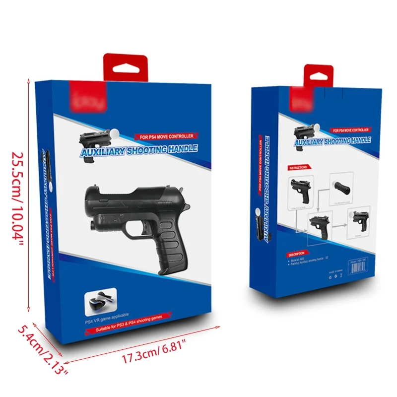 Exquisite Move Guns Motion Controller Attachment for PS4 for Ps3 MOVE Game Controller Accessories 896C game controller accessories