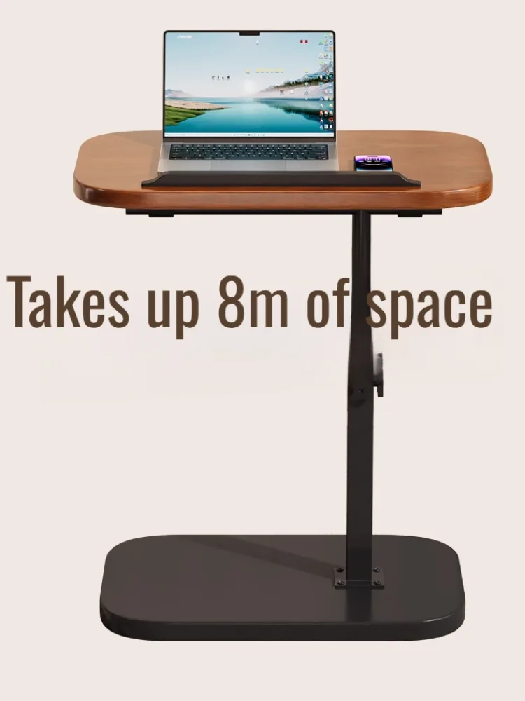 Adjustable Height Rotating Side Table Multi-Functional Lightweight Sofa Side Table Coffee Tea Tables Living Room Movable Desk