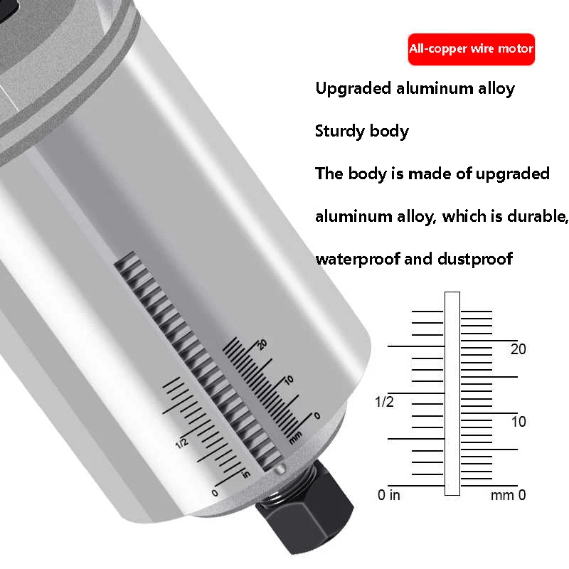 Wood Router 1900W Compact Wood Trimmer Combo Tool 33000RMIN 6 Variable Speeds for DIY Woodworking Slotting Trimming