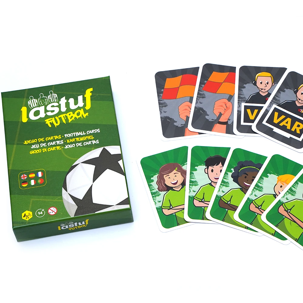 Playing cards card games couple card game Lastuf Juego De Futbol Ni&ntilde;Os Juego De Cartas Familiar Mesa Regalo Ni&ntilde;A Ni&ntilde;O Portable Viaje