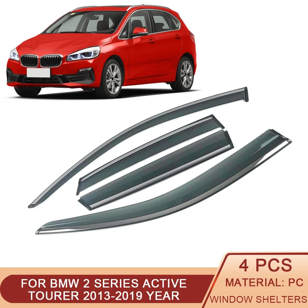 Per Bmw Serie 2 Active Tourer F45 F46 2013-2019 Car Window Sun Rain Shade Visiere Shield Shelter Protector Cover Frame Sticker
