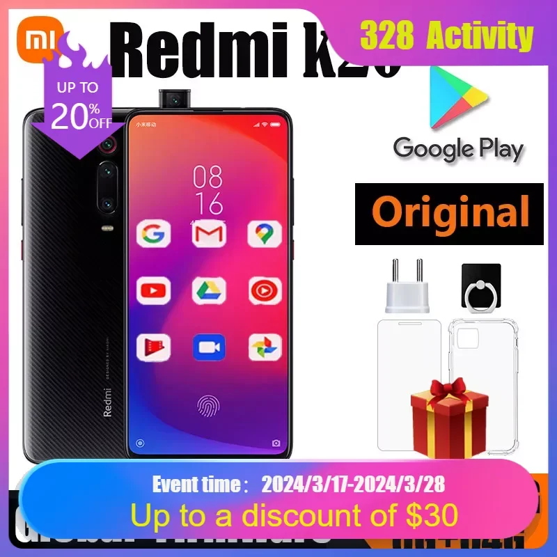 Xiaomi Redmi K20 smartphone MI 9T 6GB RAM 128GB ROM Android Snapdragon 730 cellphone hot sales xiaomi mi 8 pro smartphone snapdragon 845 android cellphone fingerprint charging 18w 3400 mah