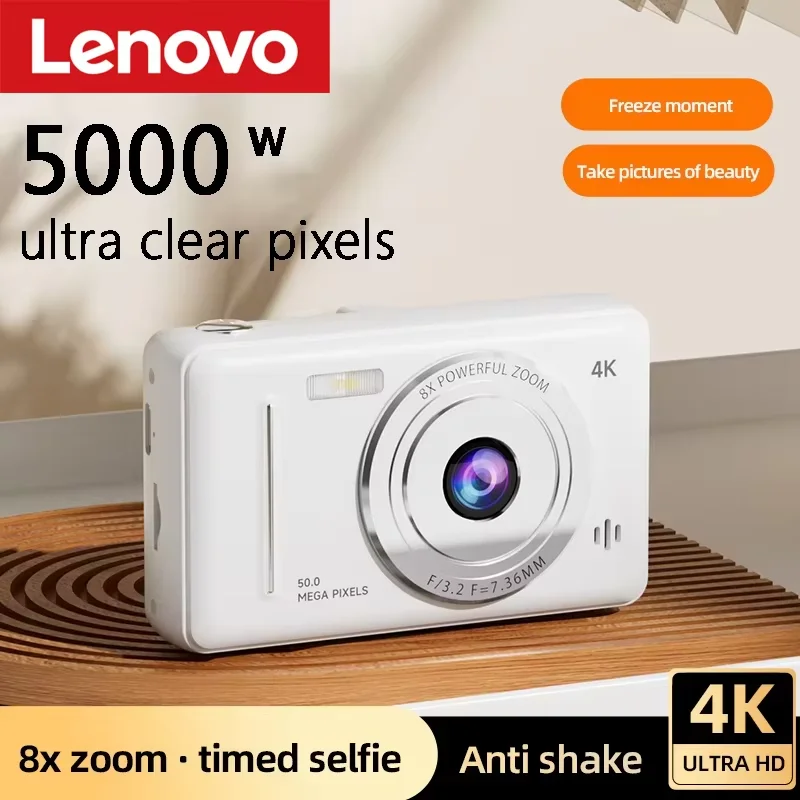 Xiaomi 4K appareil photo numérique rétro CCD Portable carte caméra d'entrée de gamme double caméra Flash 50 millions de Pixels mise au point automatique
