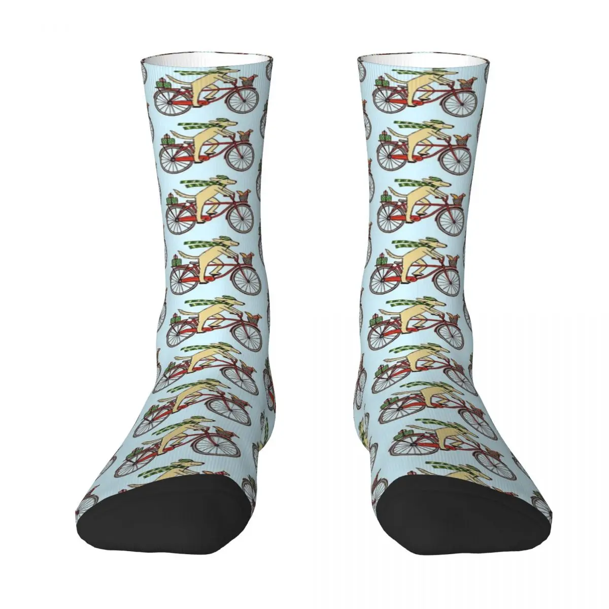 

Dog Riding With Squirrel Winter Holiday cycling Unisex Spring Summer Autumn Winter Socks Cycling Happy Socks street Crazy Sock