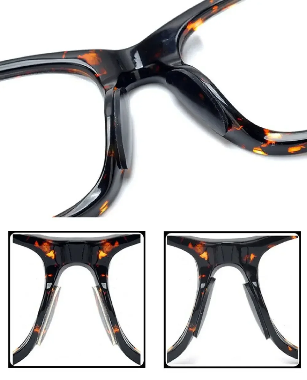 5-20 Paar Brillen-Nasenpads, selbstklebende Silikon-Nasenpads, rutschfeste, transparente Nasenpads für Brillen, Brillen, Brillenzubehör – Detail 7