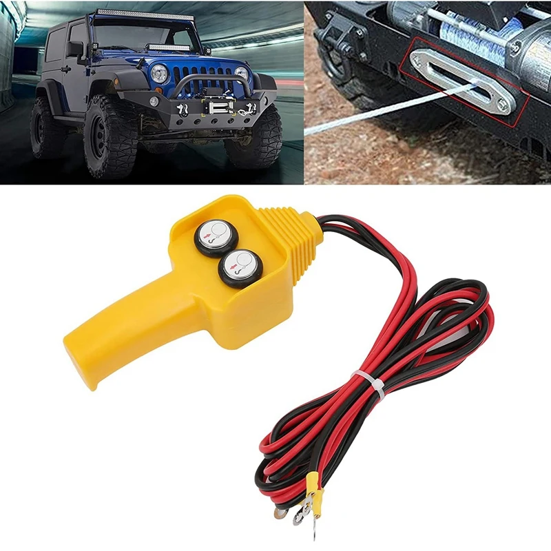 Car Winch Remote Control Switch Winch Remote Control Button Kit Switch Wired Handle