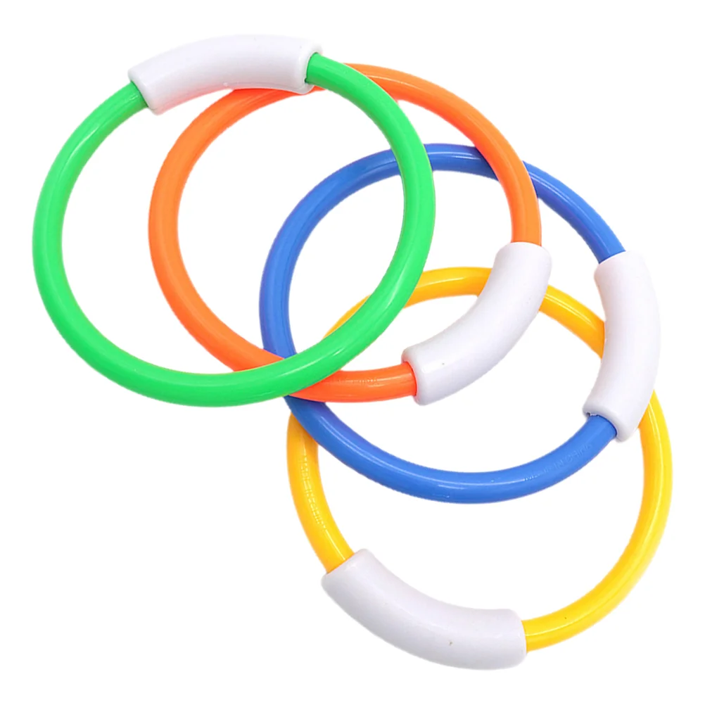 

4 Pcs Diving Ring Dive Toy Swimming Pool Toys Rings for Kids Summer Set Toddlers Age 3-5