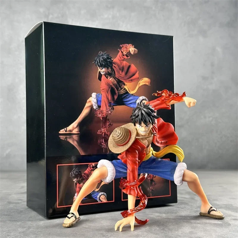 

One Piece Monkey D. Luffy Toy Figure King Thieves GK Battle Style Luffy BOB Double Fruit Special KSW Anime Doll Model Ornaments