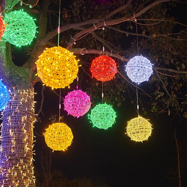 Guirlande lumineuse Led 15m 10m, ampoules, décoration d'arbre de noël, de  rue, de jardin féerique, de mariage, d'extérieur, étanche - AliExpress