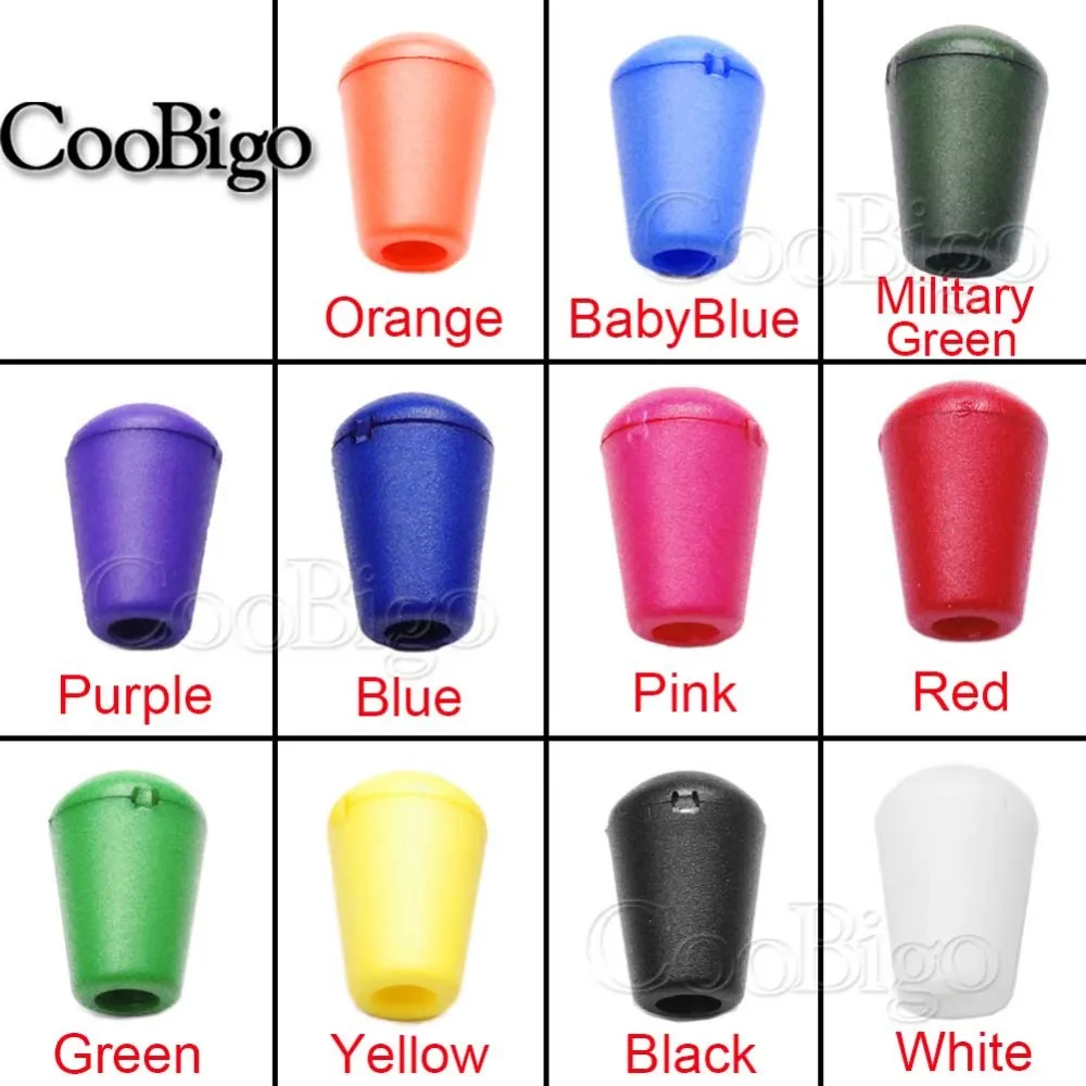 Cord Ends Bell Stopper Lid Lock Plastic Toggle Clip For Paracord Clothes Bag Sports Wear Shoe 12pcs/pack
