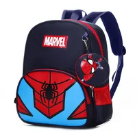 New Children School Bag Boys Girls Spider Man Cartoon Kindergarten Schoolbags Kids Orthopedic Backpacks 4-13 Year 1