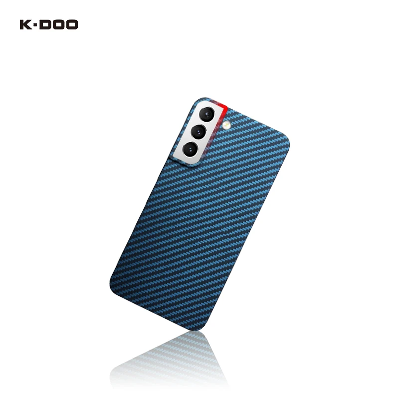 

K-Doo Kevlar чехол (изготовлен из кевлара), материал из настоящего углеродного волокна, Высококачественная задняя крышка, пуленепробиваемая для Sam s22/s22plus/s22 ultra