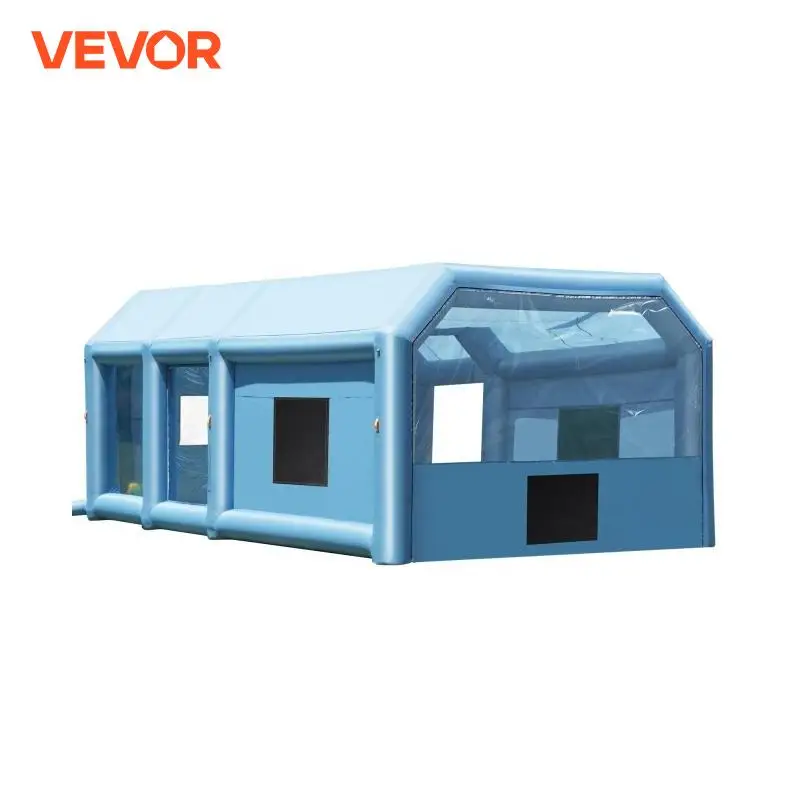 Portable Inflatable Paint Booth with Dual Blowers