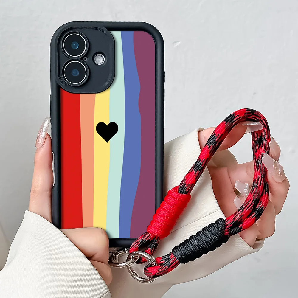Custodia IPhone 13 Mini Con Tracolla Arcobaleno: Mani Libere E Stile Assicurato! - 2