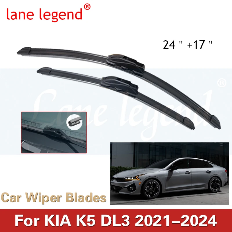 

2x Car Front Wiper Blades For KIA K5 DL3 LXS GT-Line EX 2021 2022 2023 2024 Optima Brushes Windscreen Windshield Accessories Arm