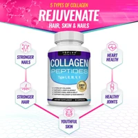 Collagen Peptides 1800มก. - สุขภาพเส้นผมและผิวหนัง, ต่อต้านวัย - ประเภท I,II,III,V,X, สุขภาพข้อต่อและกระดูก 5