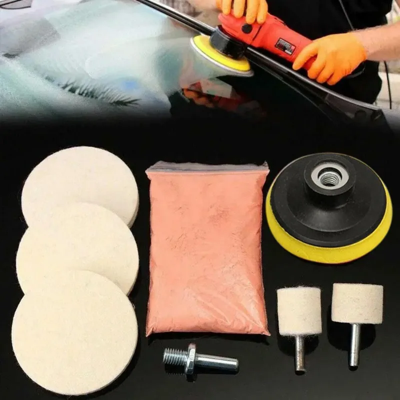 Car Glass Polishing Kit 4 OZ Cerium Oxide Powder Watch Glass Screen Windows Polishing