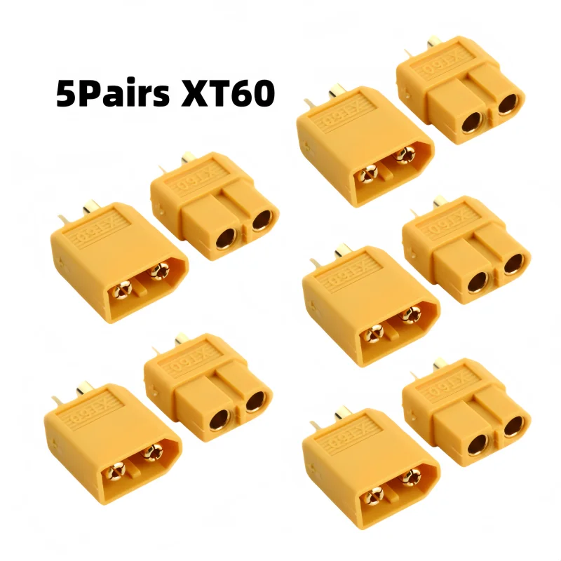 5 Paar XT60 Stecker - RC Model Connector Mit Schutzhülle