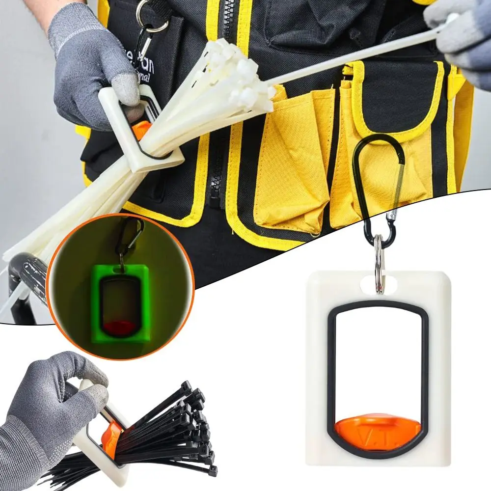 Cable Tie Organizer Square Portable Fluorescent Storage
