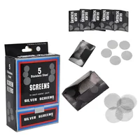 50/100PCS Tobacco Pipe Mesh Filter Silver Screen Hookah Water Pipe 20mm Thick Multifunctional Smoking Accessories 2