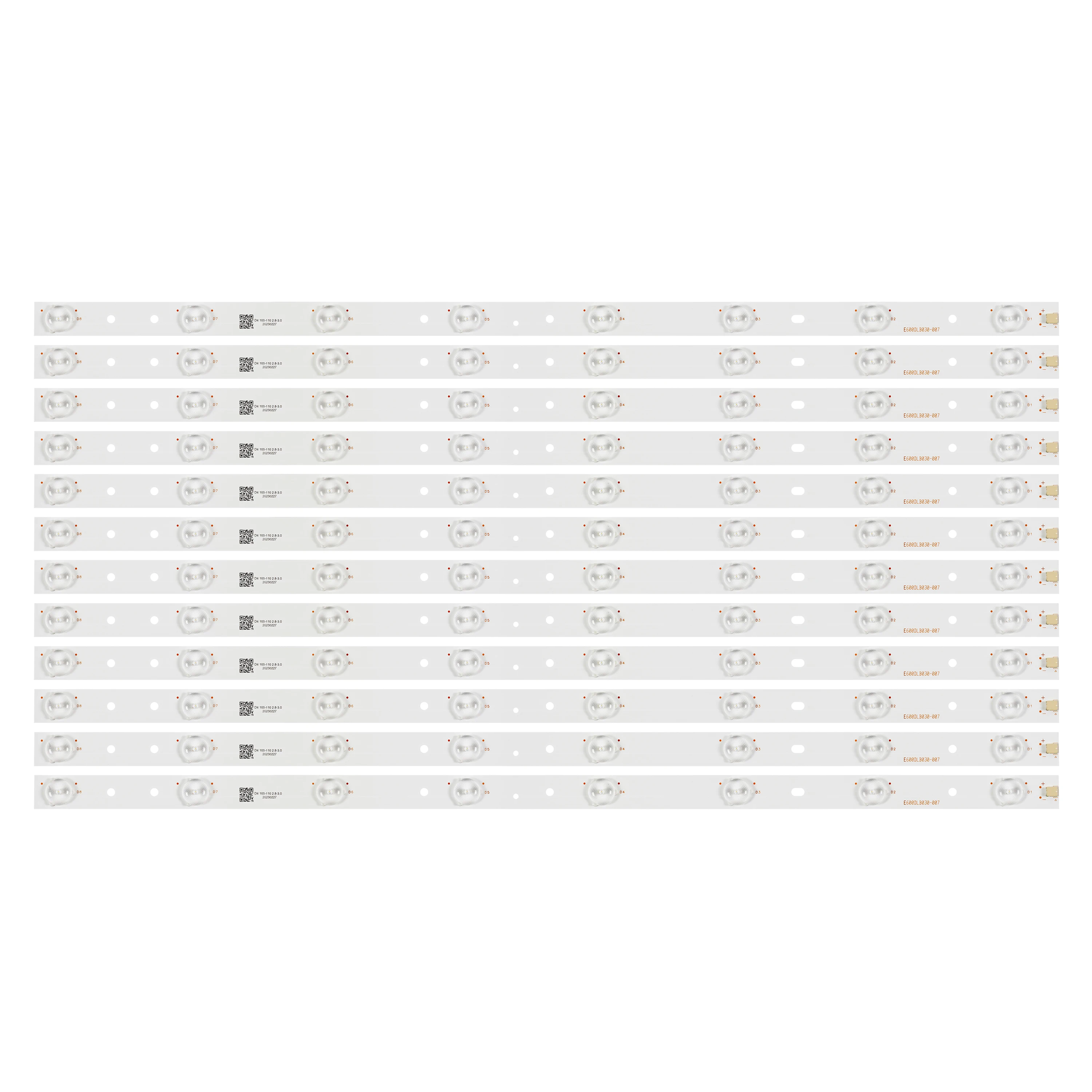 Tira Conduzida da Luz de Fundo de 12 Peças para Vizio E60-c3 E60dlbe605f3m14c E600dlb030007 E60dlbe605f Yfd01 94v-0e350839 Svg600a14 S600dlbe605f