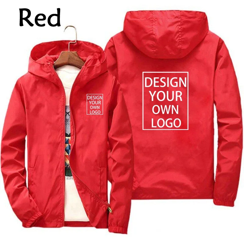 Team Unisex UV and Wind Resistant Zipper Jacket Men's and Women's Hoodies Outdoor Jackets Autumn