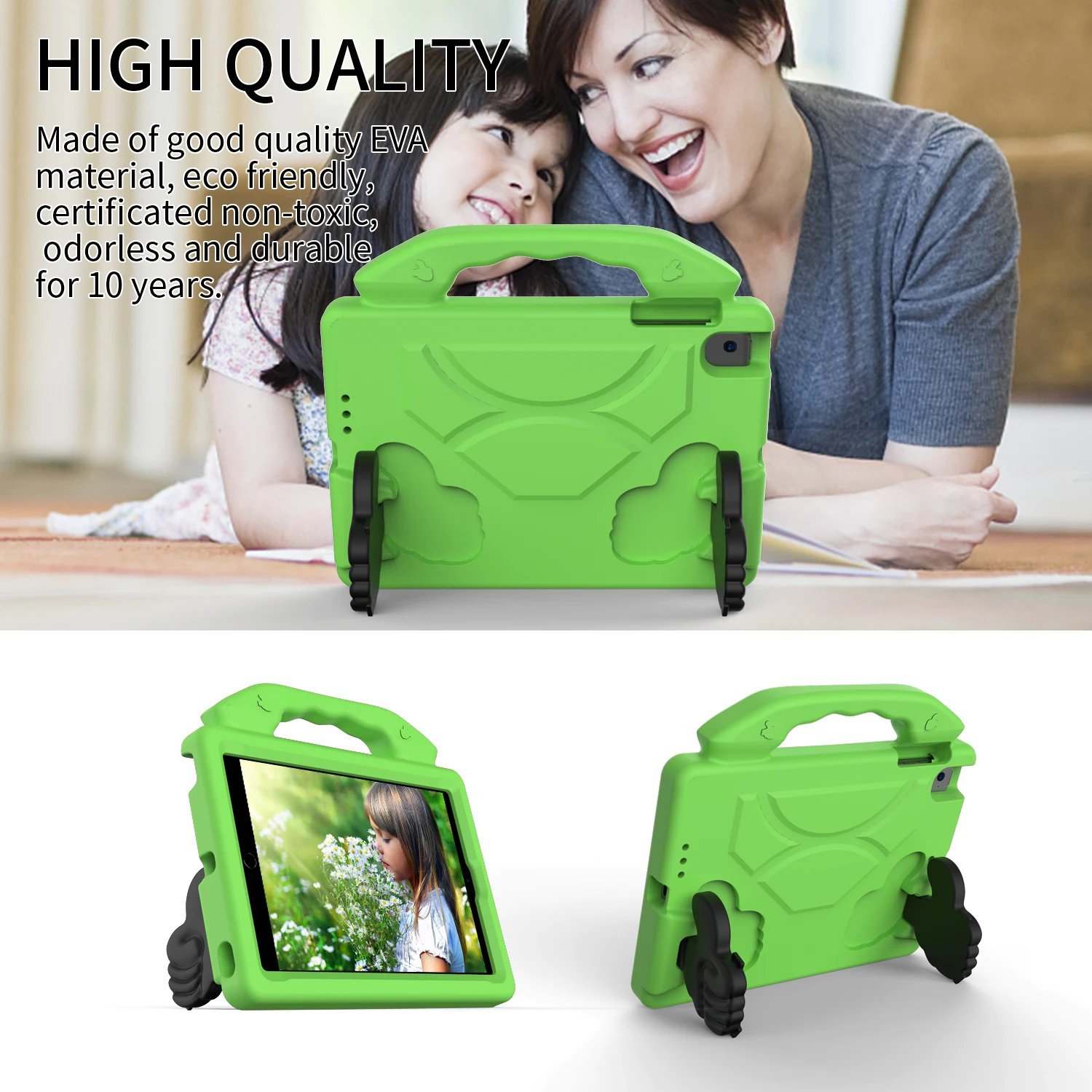 Children's Shockproof EVA Tablet Case with Thumbs Up Stand