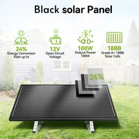 Panneau solaire rigide RVPOZWER 12,8 V 100 W, cellules solaires de type N 18BB, panneau solaire monocristallin en silicium, étanche, camping/maison/camping-car 3