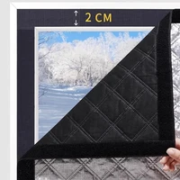 Warm curtains, cold and heat insulation, window screens, sun shading, sound insulation, double thickened warm curtains 3