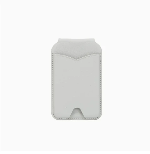 Magnetic Wallet Stand with Mirror and Adjustable Leather Kickstand Card Holder