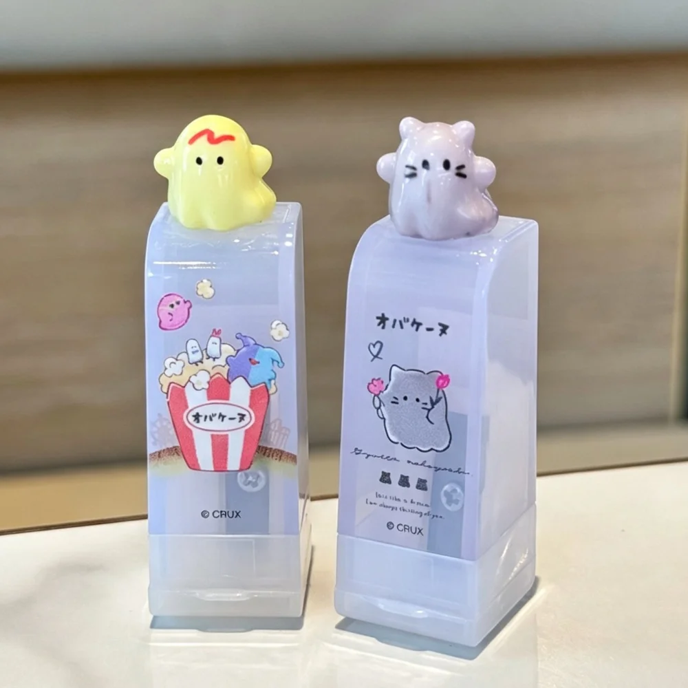 Temperino Kawaii a forma di gatto Pudding, con coperchio a ribalta, a foro singolo, portatile, per la scuola, per studenti - immagine 3