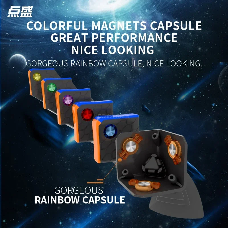 [ECube] DianSheng 12M Magnetic Magic Speed Cube Stickerless Professional Fidget Toys DianSheng Galaxy 12x12 Magico Puzzle Cube 3