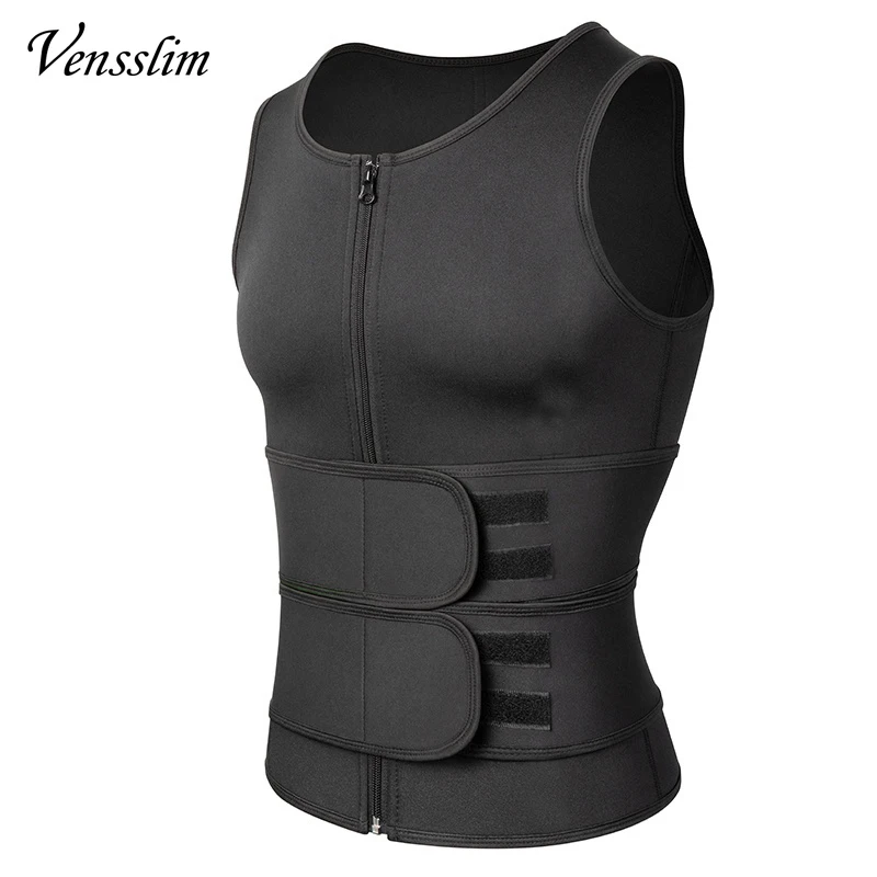 Vensslim Männer Taille Trainer Sauna Weste Fitness Korsett Bauch Abnehmen Body Shaper Bauch Reduzieren Shapewear Fett Verbrennen Trimmer Gürtel – Detail 7